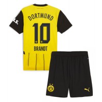 Camisa de time de futebol Borussia Dortmund Julian Brandt #10 Replicas 1º Equipamento Infantil 2024-25 Manga Curta (+ Calças curtas)